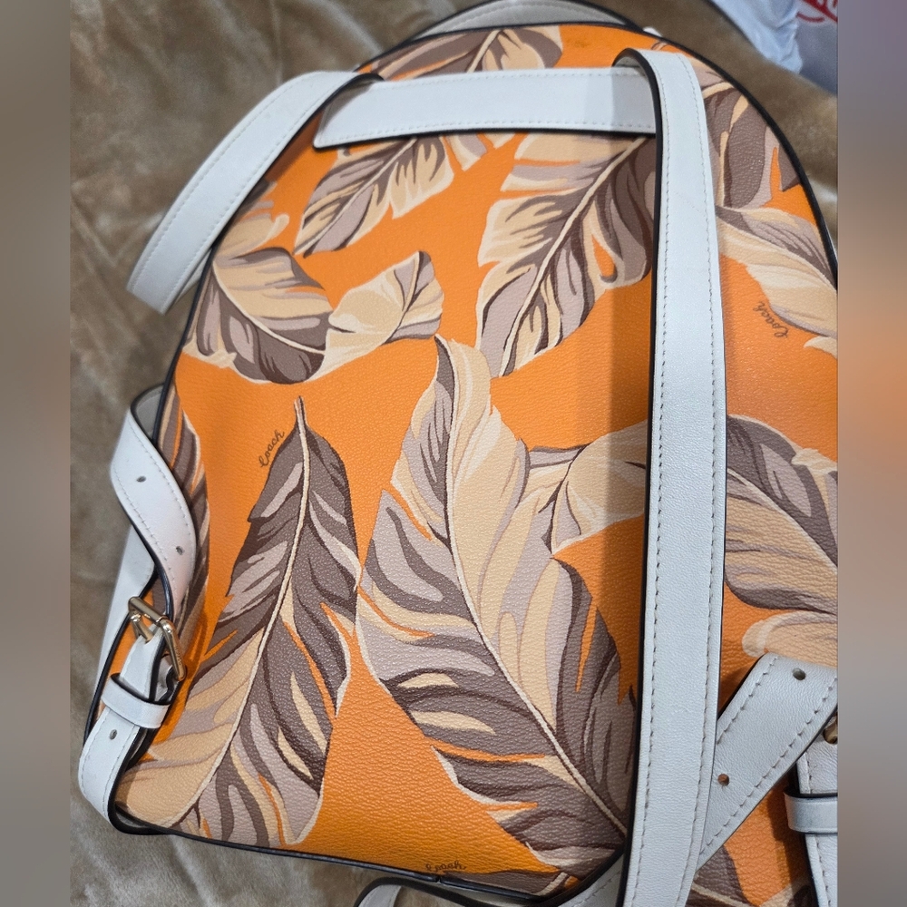 Coach Jordyn Backpack With Banana Leaves Print, - Picture 4 of 11